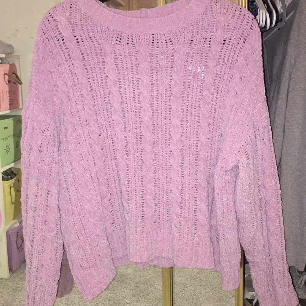 Purple American eagle sweater